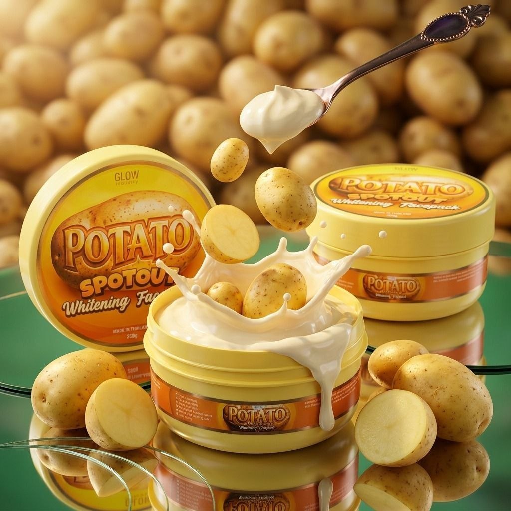 Glow Industry Potato Spotout Whitening Facepack Glow Industry Potato Spotout Whitening Facepack - Image 1